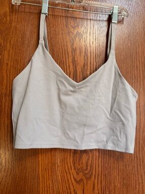Athleta Light Gray Low Impact Sports Bra - Large